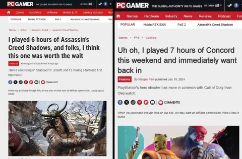 Assassin’s Creed Shadows Versus Concord