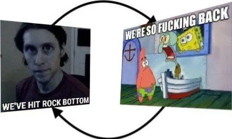 We've Hit Rock Bottom, We're Back