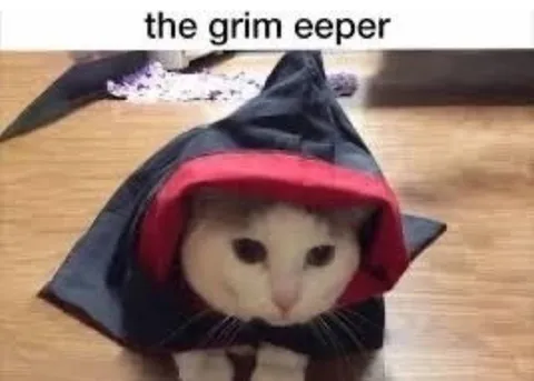 The Grim Eeeper Cat