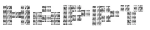 Send Nudes Typography