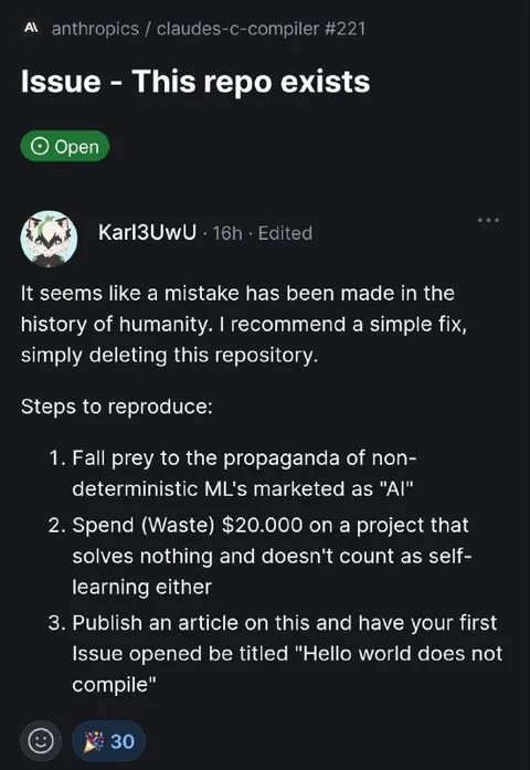 AI Repository Mistake Issue