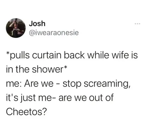 Are We Out of Cheetos?