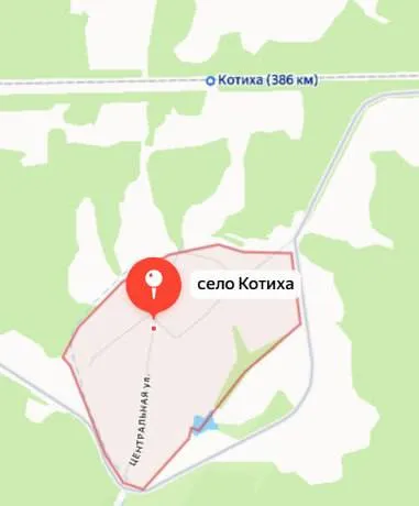 Село Котиха в 386 километрах