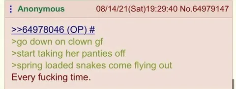 Clown Girlfriend Snake Surprise