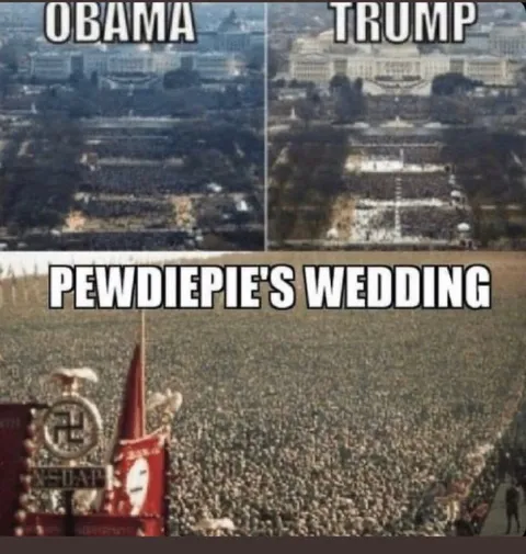 PewDiePie's Wedding Crowd