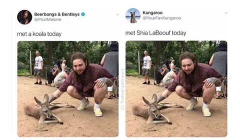 Post Malone Meets Shia LaBeouf