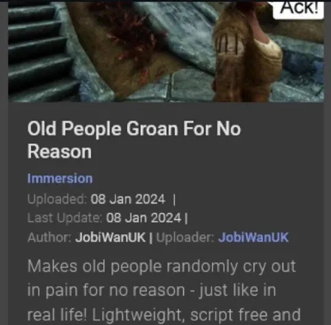 Old People Groan For No Reason