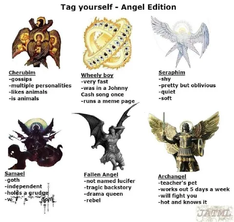 Tag Yourself Angel Edition
