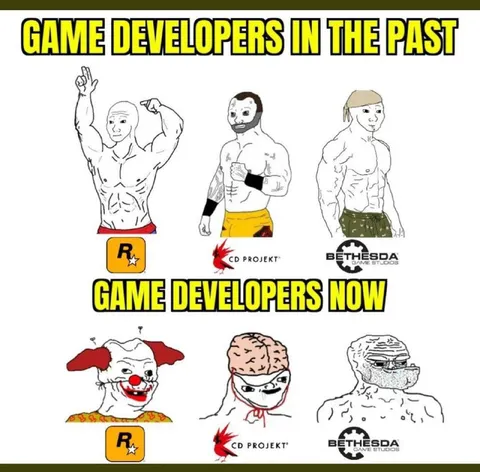Game Developers Then and Now