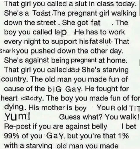 That Girl You Called a Slut