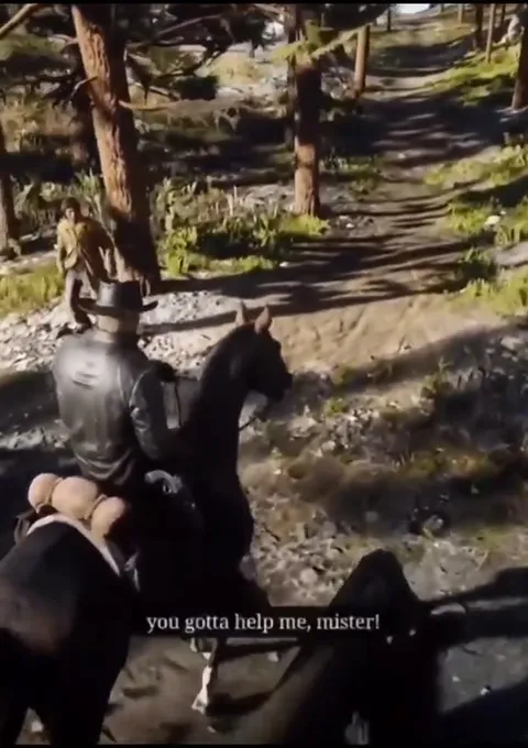 Horse Helps a Stranger