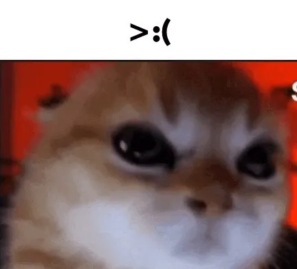 Котик грустит >:(