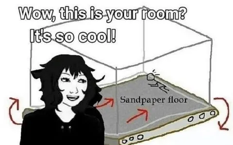 Sandpaper Floor Room