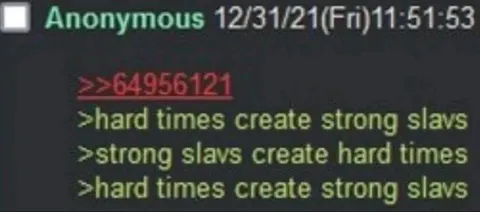 Hard Times Create Strong Slavs