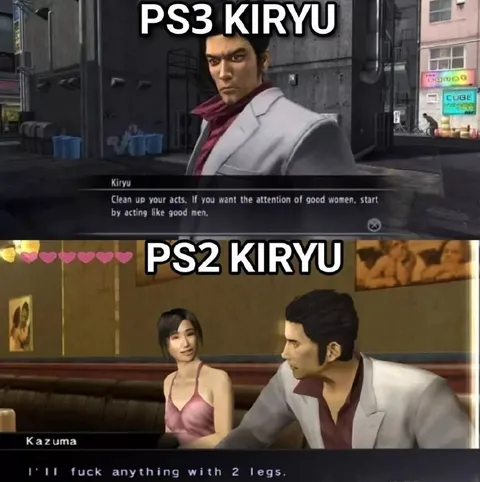 PS3 Kiryu vs PS2 Kiryu