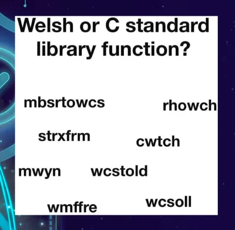 Welsh or C Standard Library