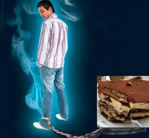 Цепь, привязанная к тирамису