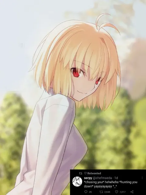 Cute Girl Chasing You