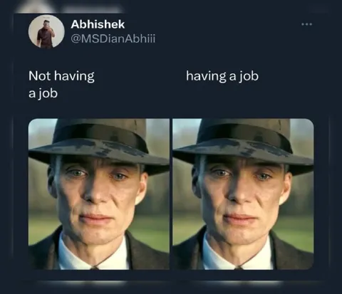 Not Having a Job vs Having a Job