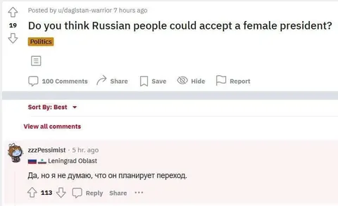 Russian People and a Female President