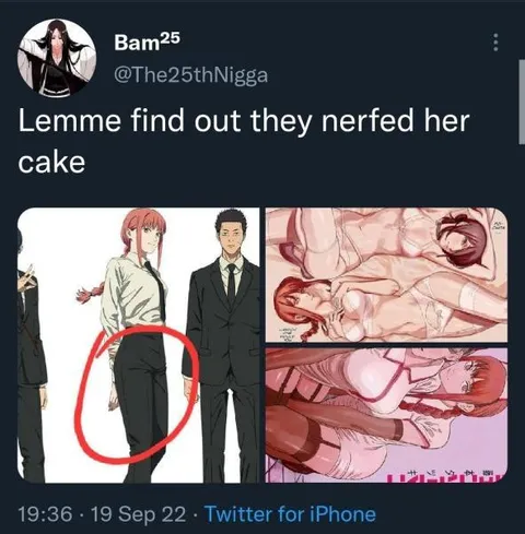 Lemme find out they nerfed her cake