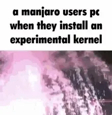 Manjaro Users Install Experimental Kernel