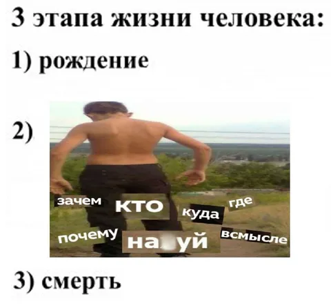 Три этапа жизни человека