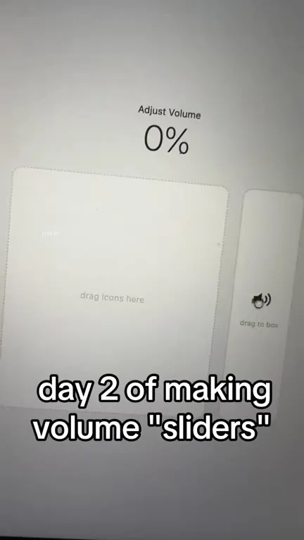 Day Two of Volume Sliders