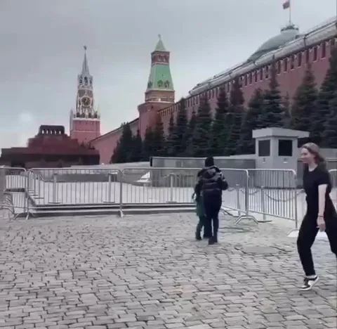 Неудачный трюк на Красной площади