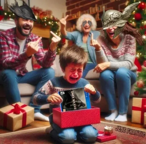 Child Gets Dark Souls for Christmas