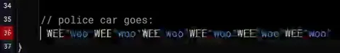 Police Car Goes Wee Woo