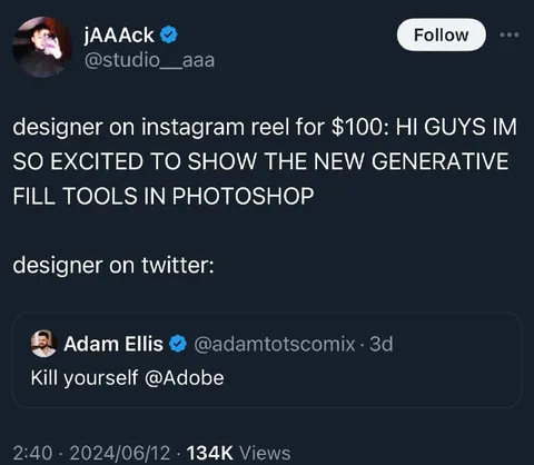 Designer on Instagram vs Twitter