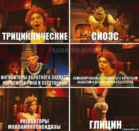 Антидепрессанты в мире Шрека
