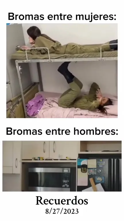 Bromas entre mujeres y hombres