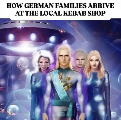 German Families Arrive at Kebab Shop