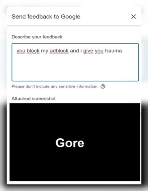 Adblock Trauma Gore Screenshot