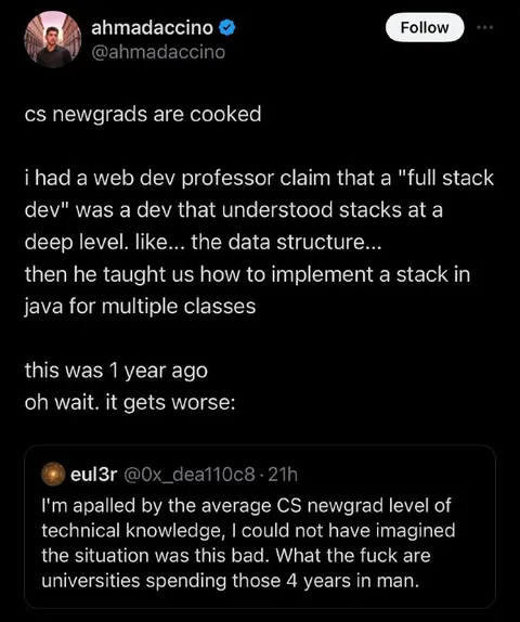 CS Newgrads Are Cooked