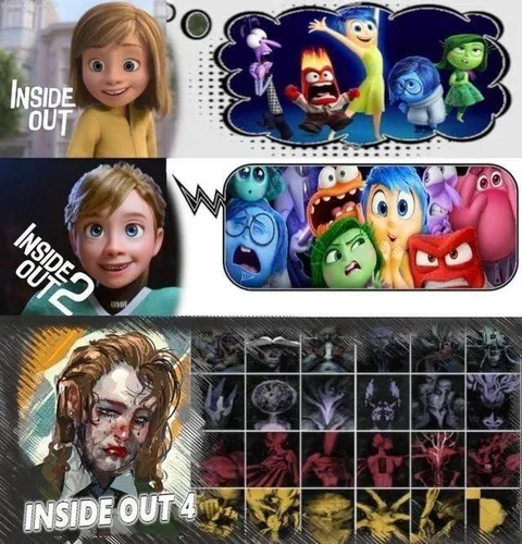 Inside Out 4 Horror Emotions