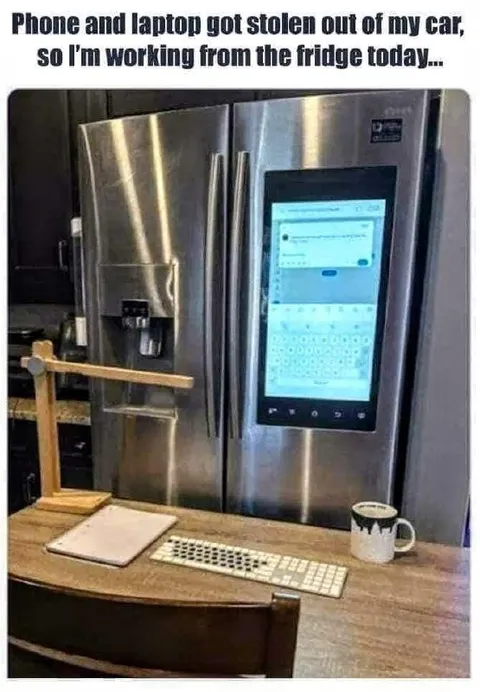 Working From the Fridge
