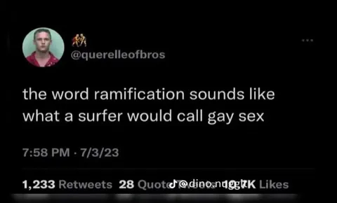 Ramification Sounds Like Gay Sex
