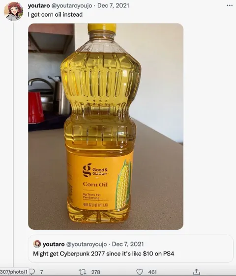 Corn Oil Instead of Cyberpunk