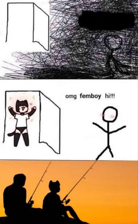 Omg Femboy Fishing Reaction