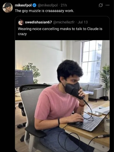 Noise Cancelling Mask for Claude