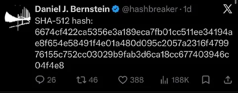Daniel Bernstein SHA-512 Hash Post