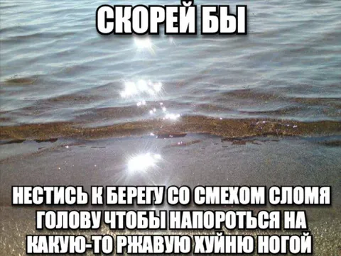 Скорей бы нестись к берегу