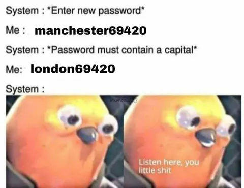 Password Must Contain a Capital