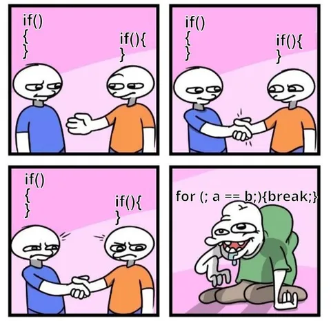 Programmers Handshake Then Troll