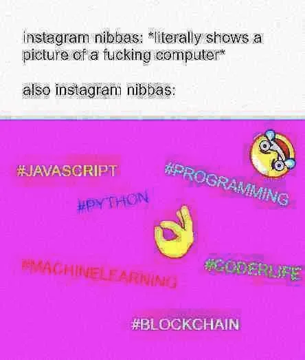 Instagram Programmers Hashtag Meme