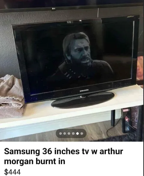 Arthur Morgan Burnt-In TV
