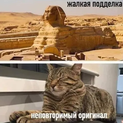 Жалкая подделка и оригинал